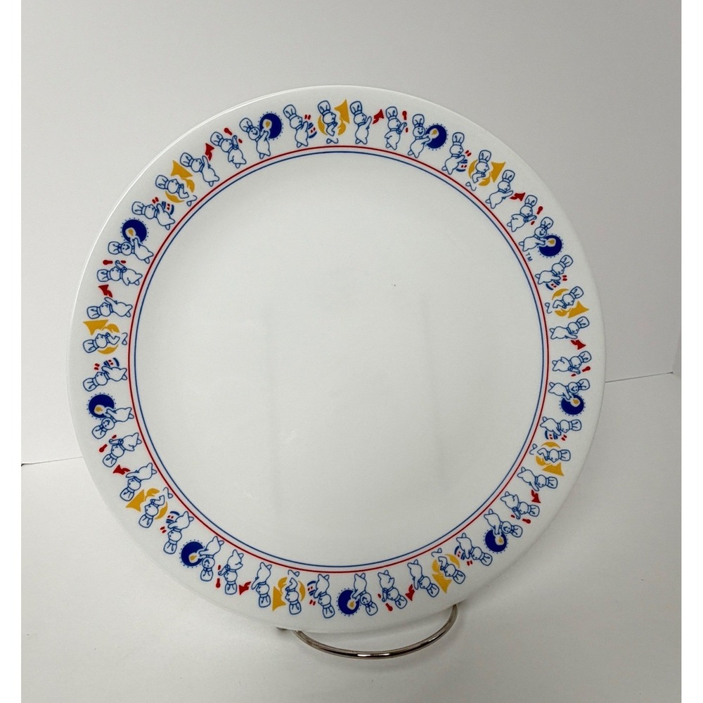 Corelle Pillsbury Doughboy Dinner Plate 10.25" White Vintage 1991 Corning‎ USA